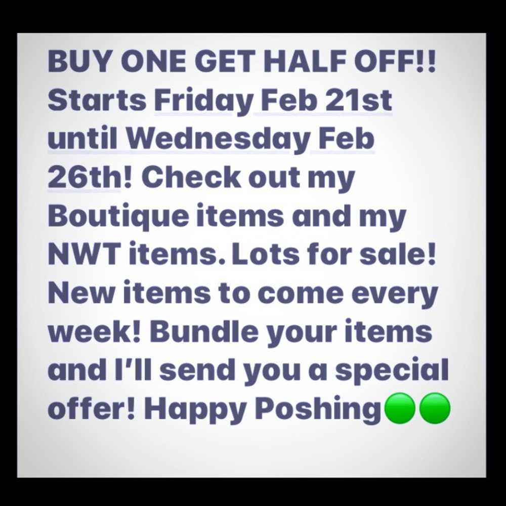 LAST DAY for Buy one get half off!!! 🥳🥳🥳